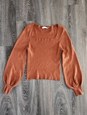 🌵 Lush Rib Knit Balloon Sleeve Sweater 🌵